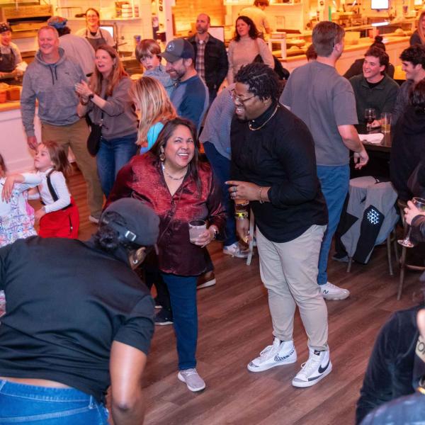 alumni socializing at an event