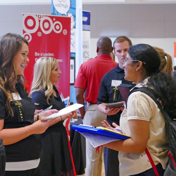 people at a job fair