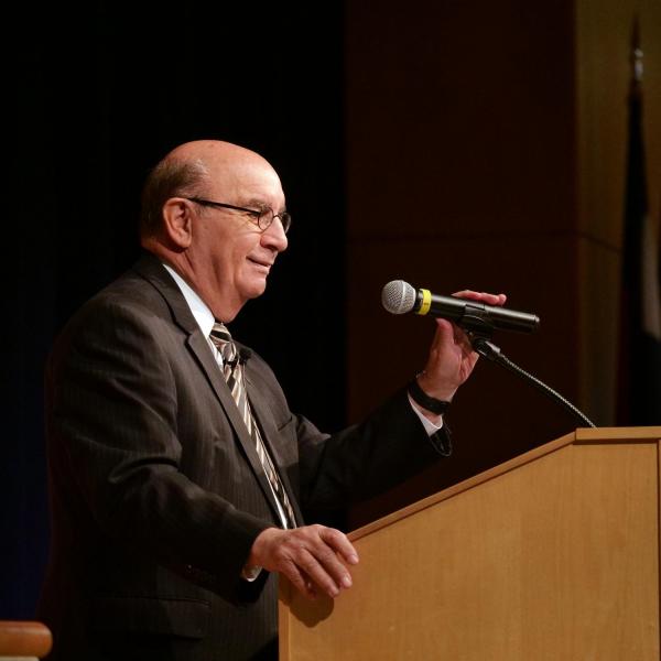 Chancellor Philip P. DiStefano speaks at the annual State of the Campus