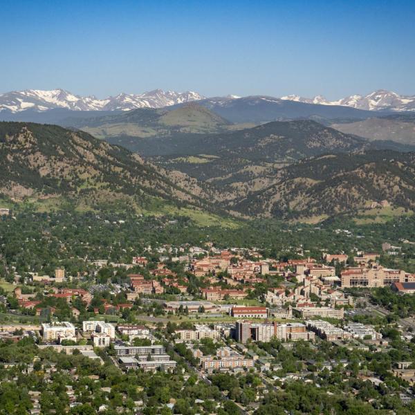 aerial view of campus