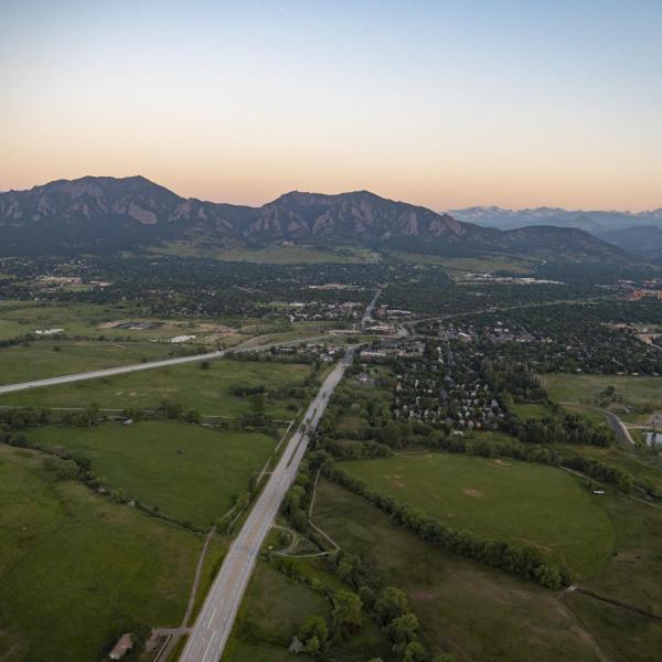 CU Boulder and surrounding Boulder area