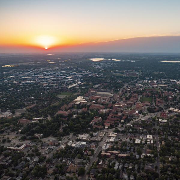 2018 Aerials over CU Boulder and surrounding Boulder area.