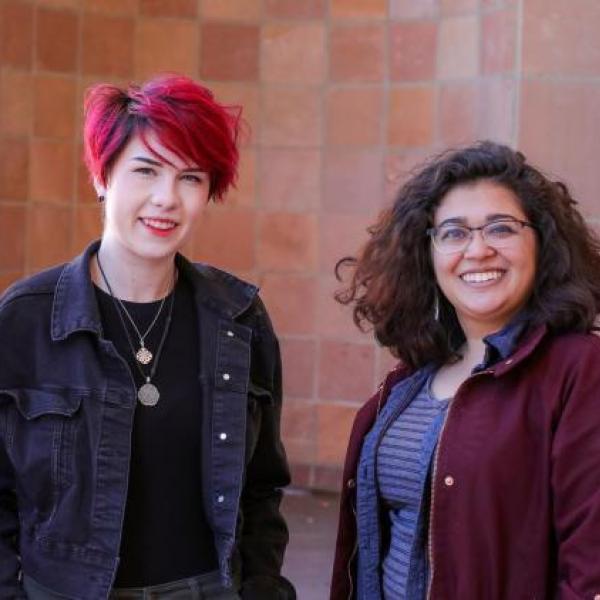 2018 Data Visualization Contest finalists Julia Uhr, McKenzie Mae Weller and Elysia Salvo Lucas