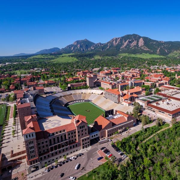 Aerial of Folsom Field