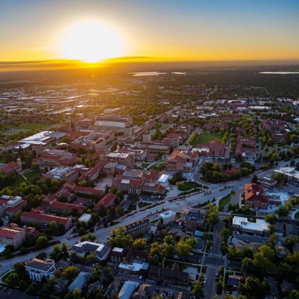 aerial view of Boulder