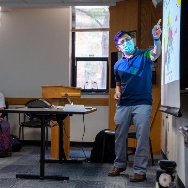 Instructor in classroom