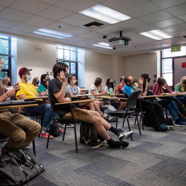 students in class