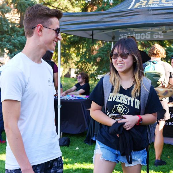students talk at CUnity Fest