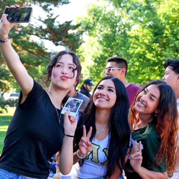 Group of friends taking a selfie