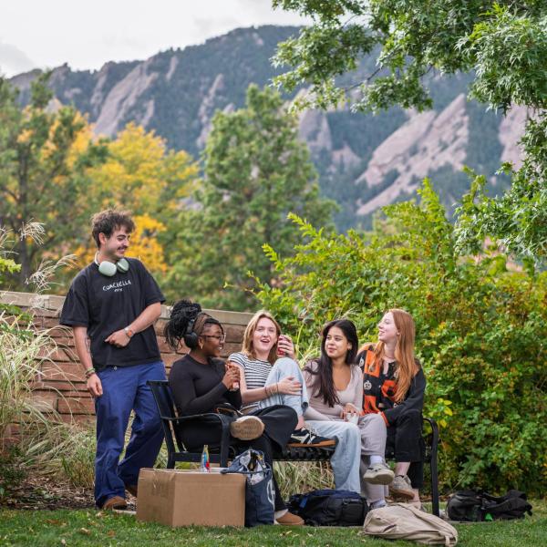 Group of students on campus