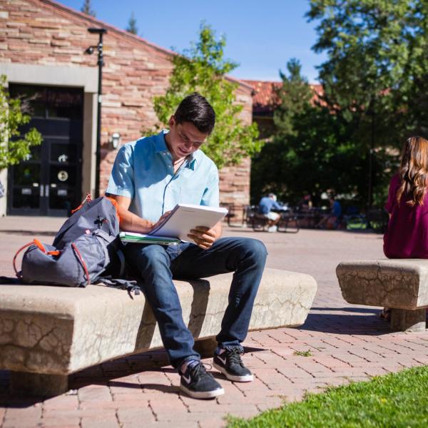 students on campus
