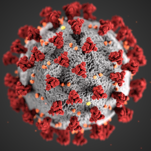 Illustration of a COVID-19 virus