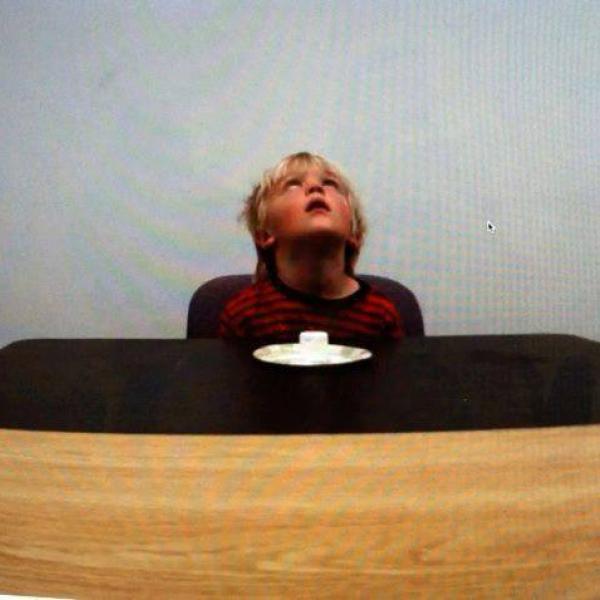 A participant in the marshmallow test at CU Boulder