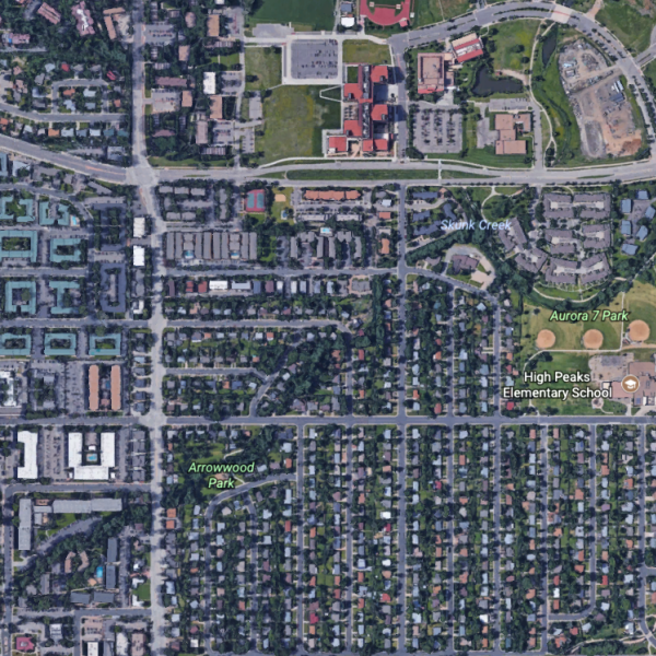A map of 30th and Colorado