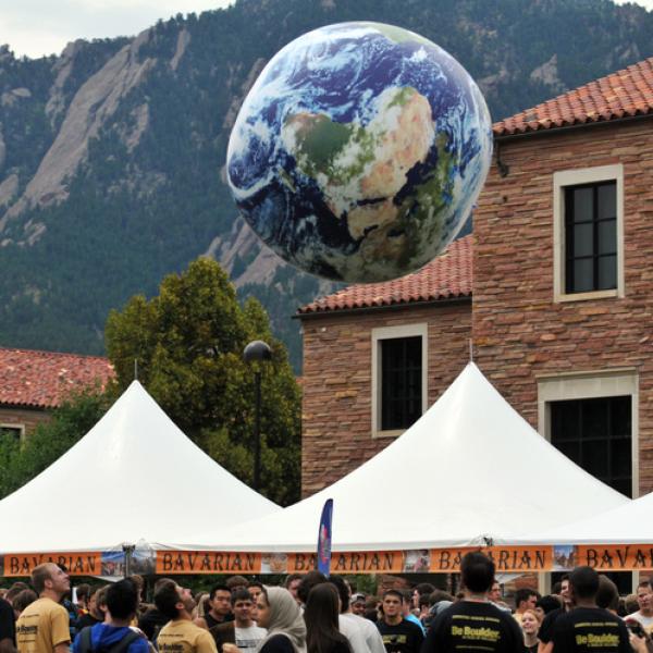 An image from a past Earth Day event at CU Boulder