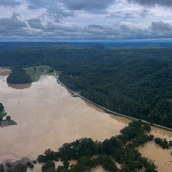 Flooding in eastern Kentucky on July 29, 2022.