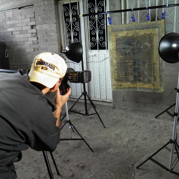 Gerardo Gutierrez photographs the 18th century Lienzo of Petlacala