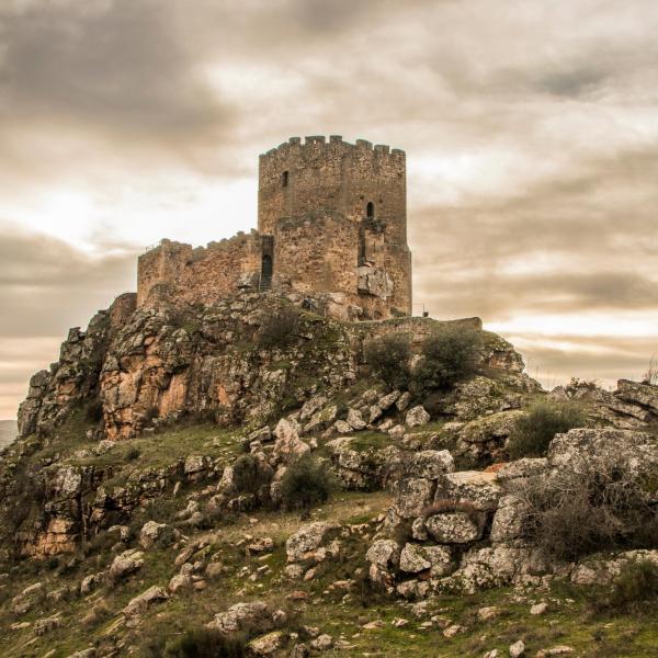 medieval castle on a cliff in Portugal