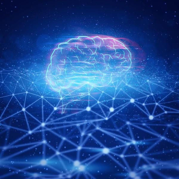 Ilustration of an AI brain