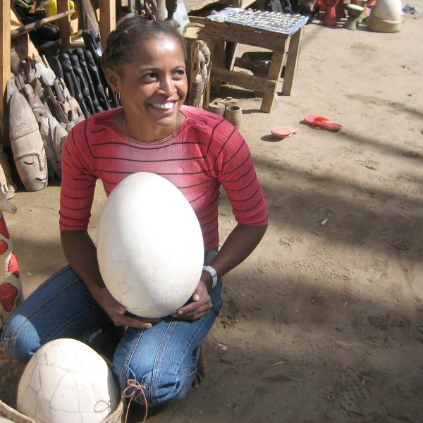 Elephant bird egg