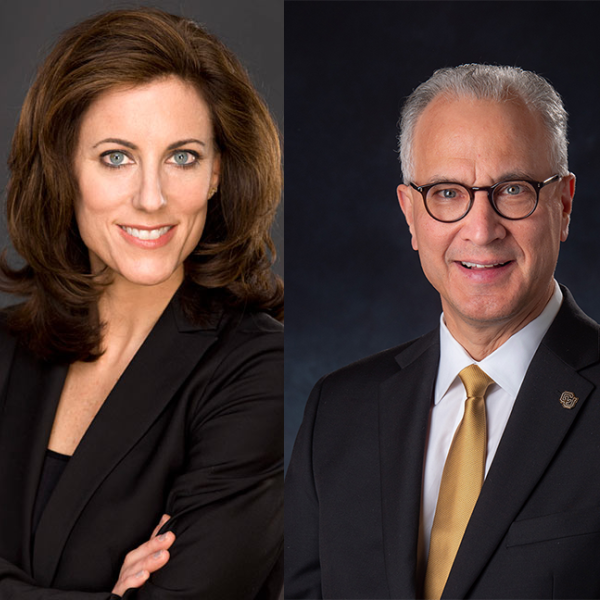 Lara Brown and Mark Kennedy