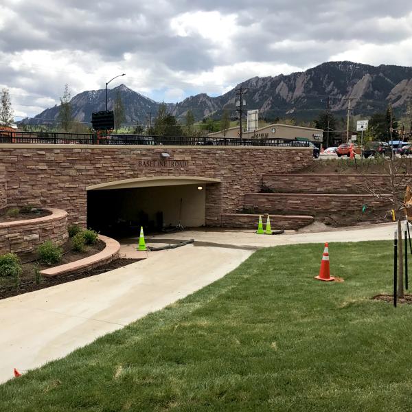 Baseline Road pedestrian underpass as viewed from the northeast