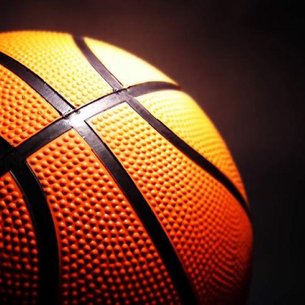 Basketball close up