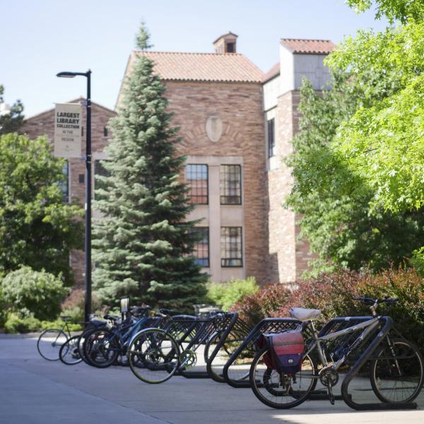bike racks on campus