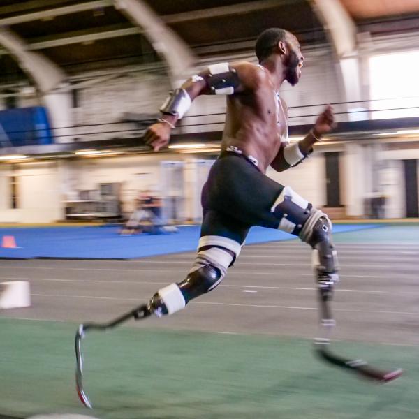 Blake Leeper sprinting