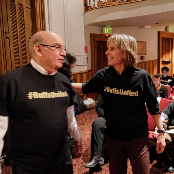 Chancellor DiStefano and Boulder Mayor Suzanne Jones
