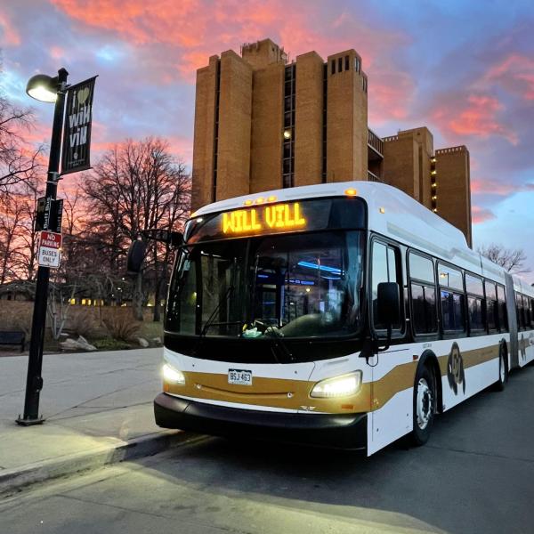 Buff Bus at Williams Village stop