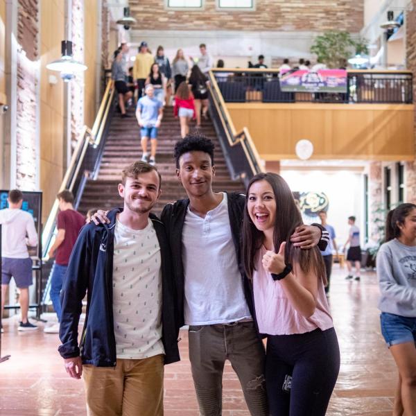 Students visiting the UMC