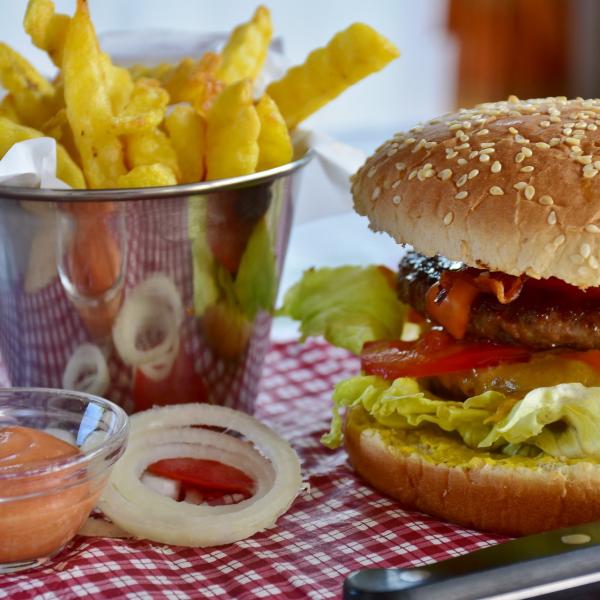 a burger