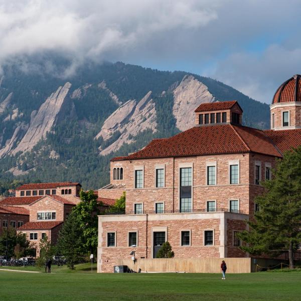 Koelbel Building as viewed from Business Field