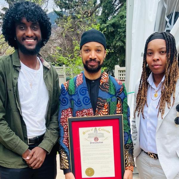 Reiland Rabaka, La'Keisha Anderson and Alazar Gebremichael