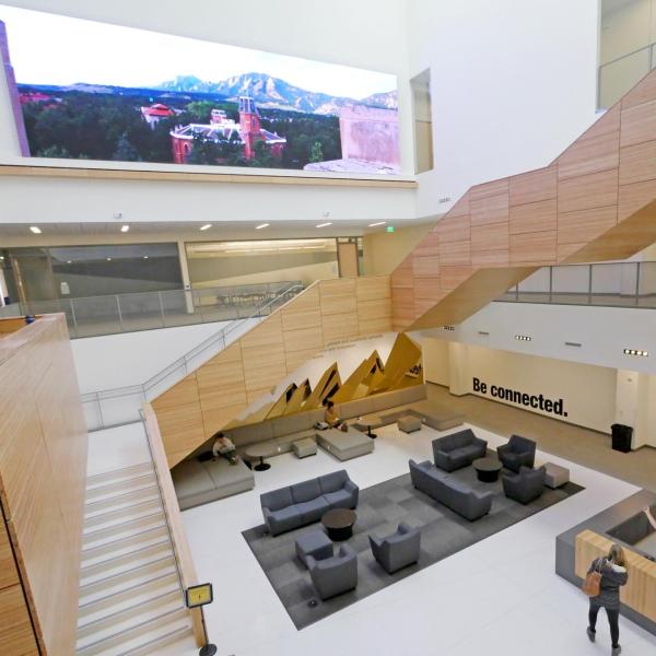 atrium of the CASE building