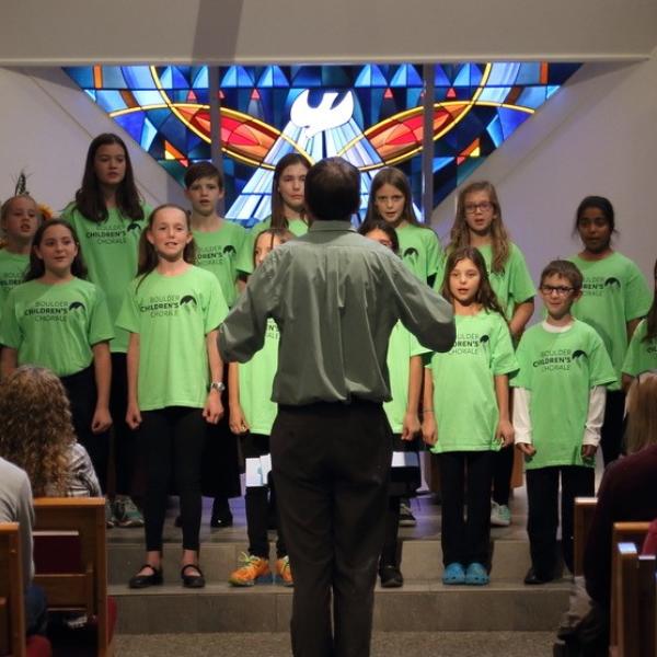 A performance by the Boulder Children's Chorale