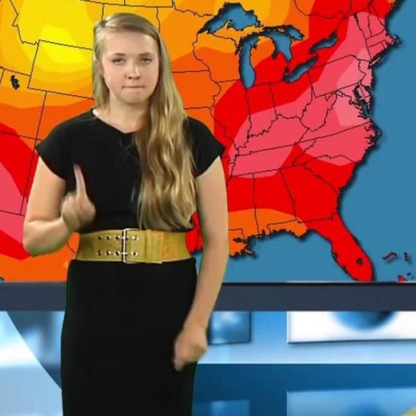 Winning video entry “Weathergirl Goes Rogue"