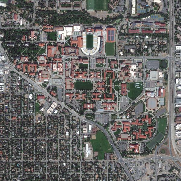 CU Boulder taken by DigitalGlobe’s GeoEye-1 satellite