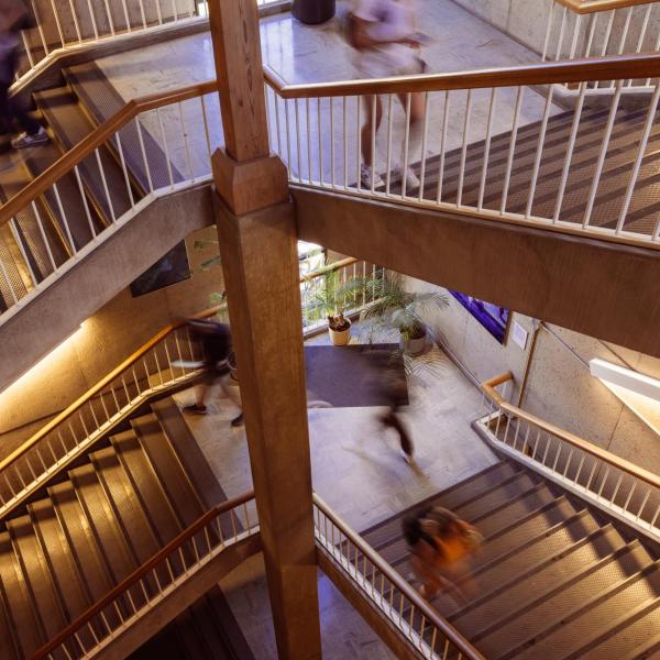 Staircase in a CU library