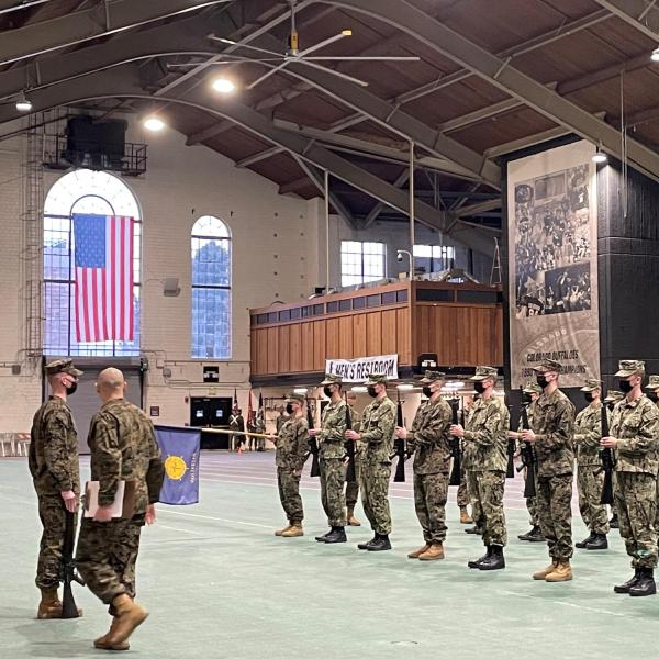 NROTC drill team