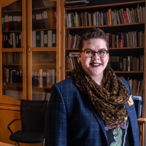 K. Woodzick in library