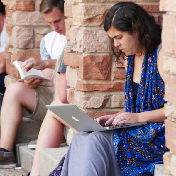Students studying