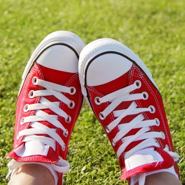 red shoes