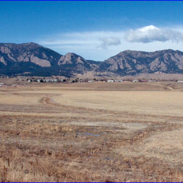 CU South, January 2010 - shows looking west towards the foothills