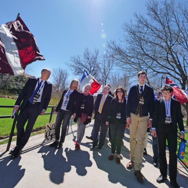 2022 Conference on World Affairs procession