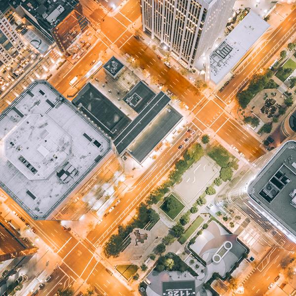 aerial view of Denver