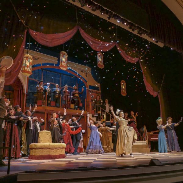 Scene from Die Fledermaus opera in 2016