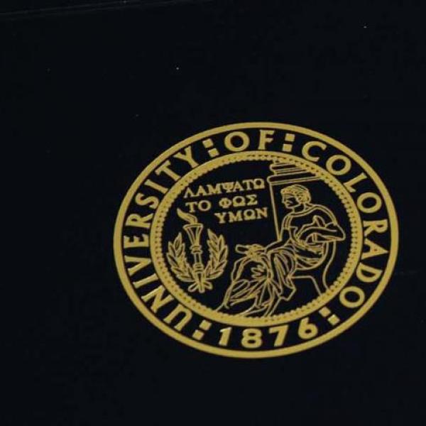 A University of Colorado diploma cover