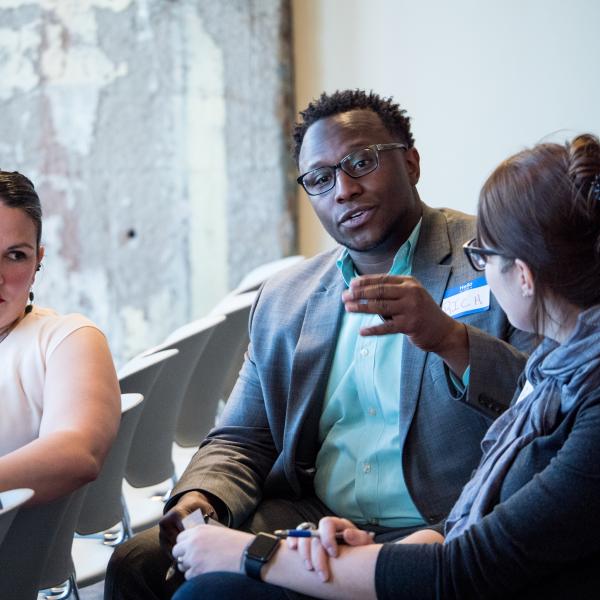 Attendees of Diverse Learners Awareness Week 2017 participate in a break out session